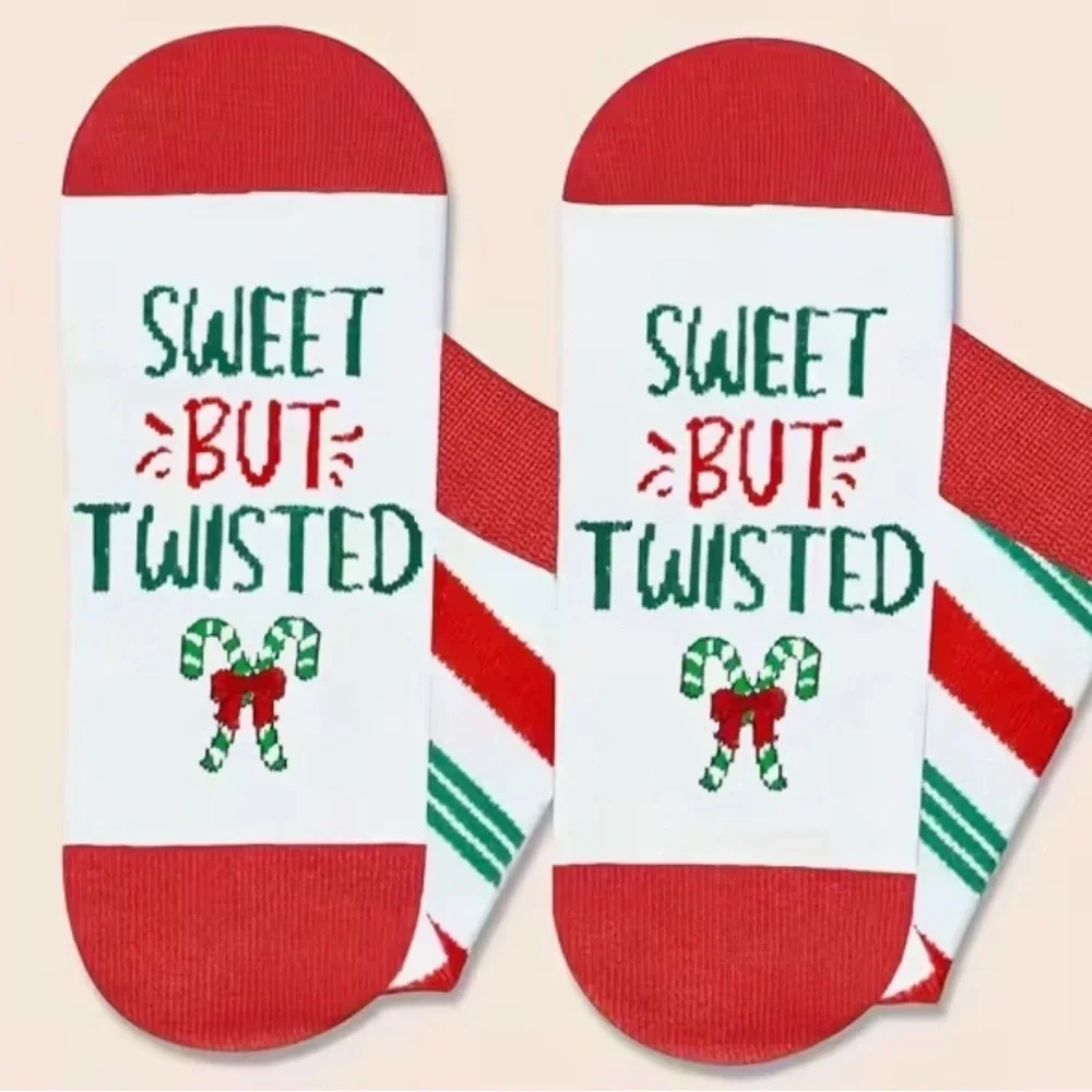 Sweet But Twisted Christmas Socks